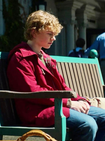 Walker Scobell Percy Jackson And The Olympians Red Cotton Jacket