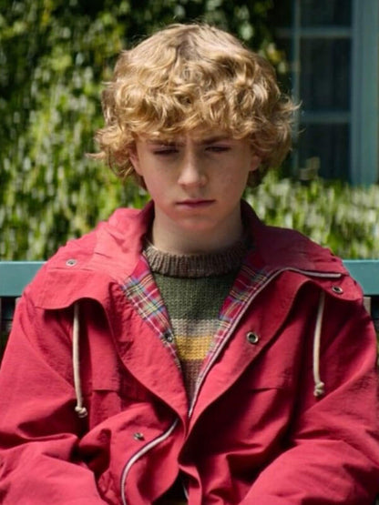 Walker Scobell Percy Jackson And The Olympians Red Cotton Jacket