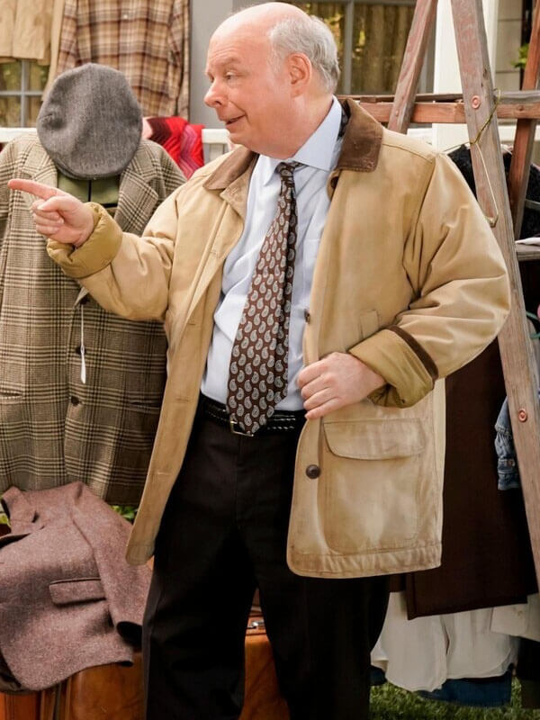 Wallace Shawn Young Sheldon Season 02 Brown Cotton Jacket