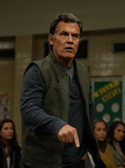 Weapon 2025 Josh Brolin Archer Graff Green Cotton Vest