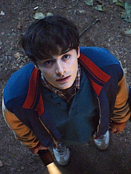 Will Byers Stanger Things Season 5 Blue Varsity Jacket