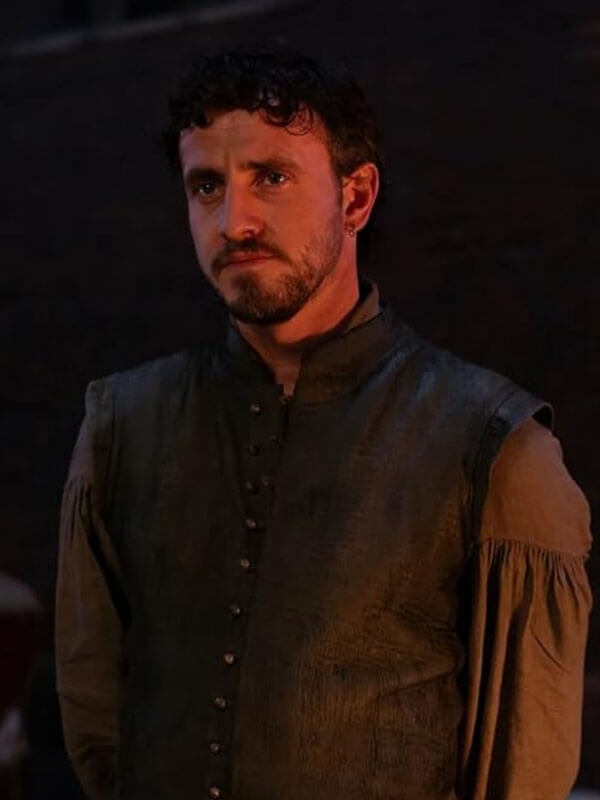 Will Hamnet Green Leather Vest