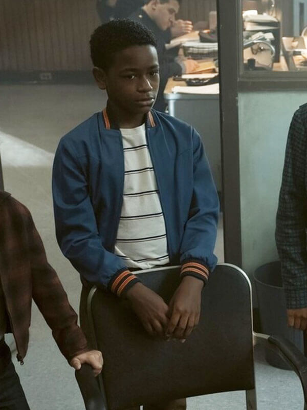 Will Hanlon It Welcome To Derry Blue Bomber Jacket