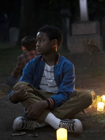 Will Hanlon It Welcome To Derry Blue Bomber Jacket