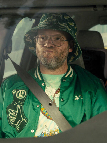 Will Platonic Green Varsity Jacket