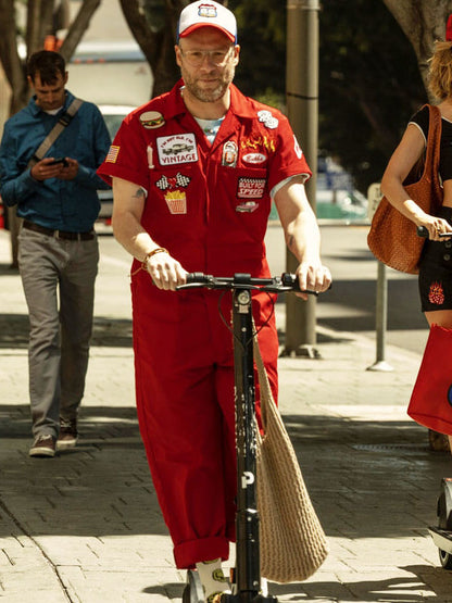 Will Platonic Red Cotton Jumpsuit