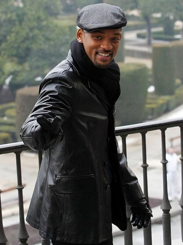 Will Smith Black Leather Blazer 