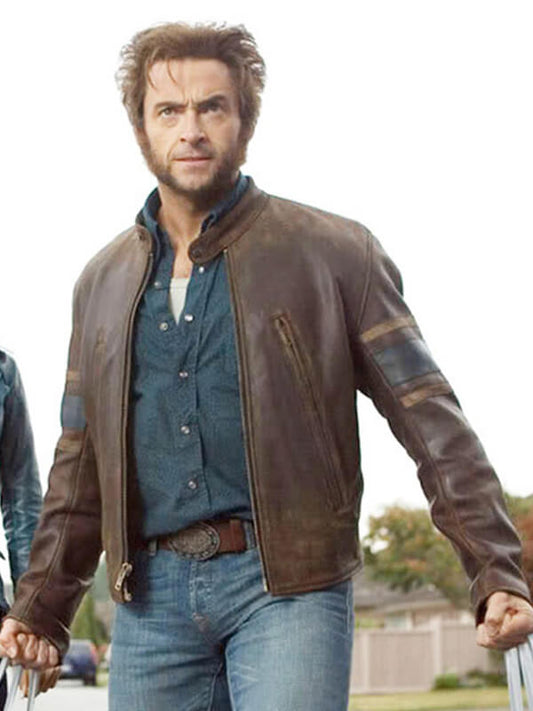wolverine X Men 3 2006 Brown Leather Jacket