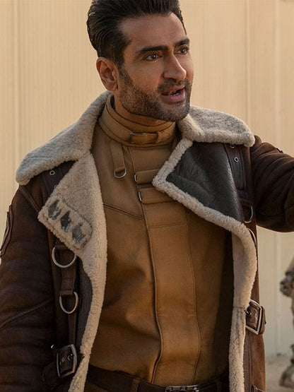 Xander Harkness Fallout Season 02 Brown Suede Coat