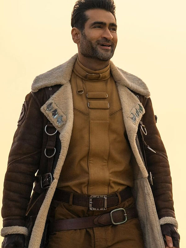 Xander Harkness Fallout Season 02 Brown Suede Coat