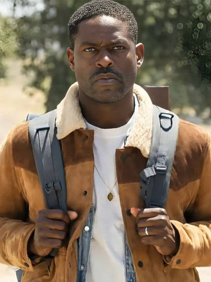 Xavier Collins Paradise Season 01 Brown Suede Jacket