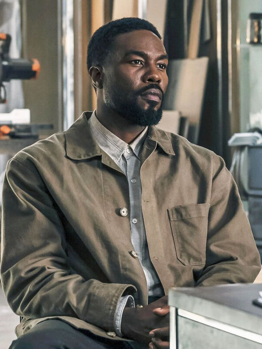 Yahya Abdul Mateen Man II On Fire Season 01 Brown Cotton Jacket