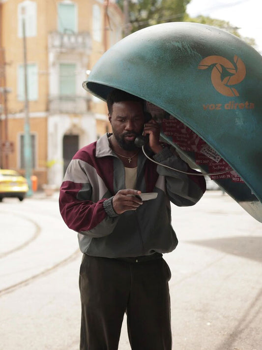 Yahya Abdul Mateen Man II On Fire Season 01 Grey Track Jacket