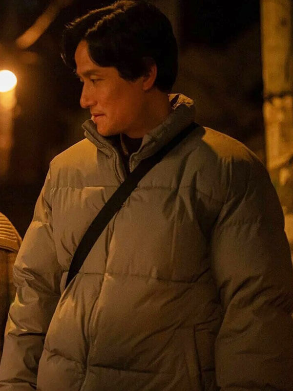 Yang Gwan When Life Gives You Tangerine Grey Puffer Jacket