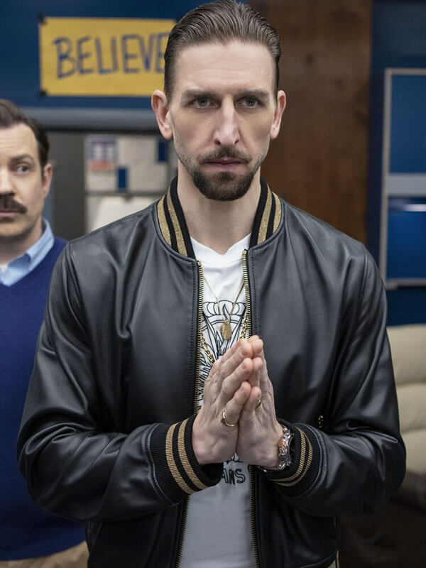 Zava Ted Lasso Season 03 Black Leather Jacket