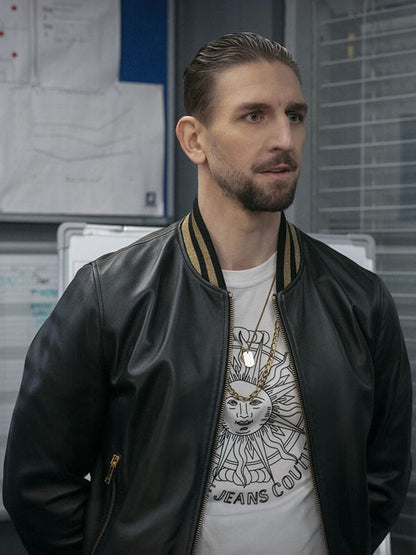 Zava Ted Lasso Season 03 Black Leather Jacket