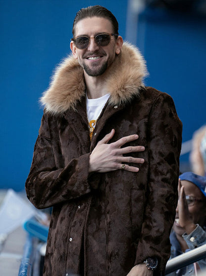 Zava Ted Lasso Season 03 Brown Velvet Coat
