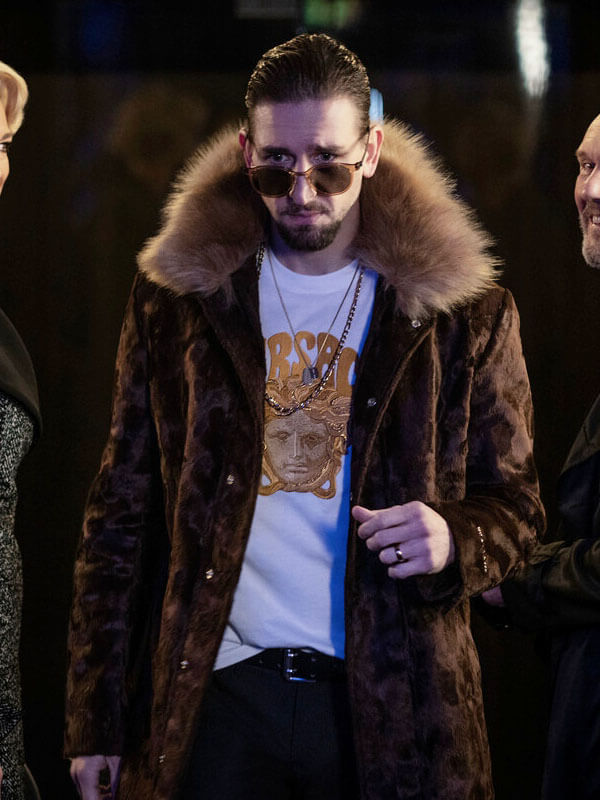 Zava Ted Lasso Season 03 Brown Velvet Coat