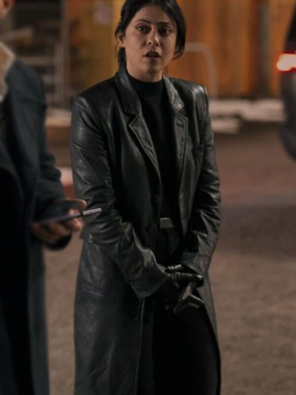 Zen Play Dirty Black Leather Coat.