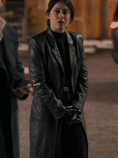 Zen Play Dirty Black Leather Coat.
