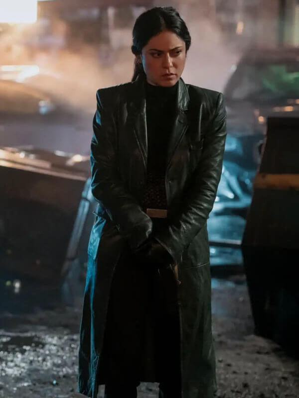 Zen Play Dirty Black Leather Coat