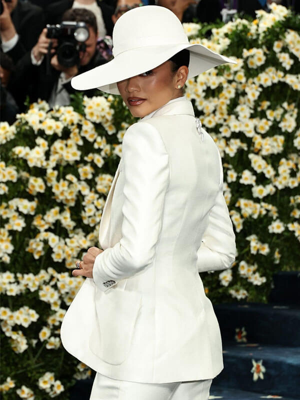 Zendaya Met Gala 2025 White Suit Blazer