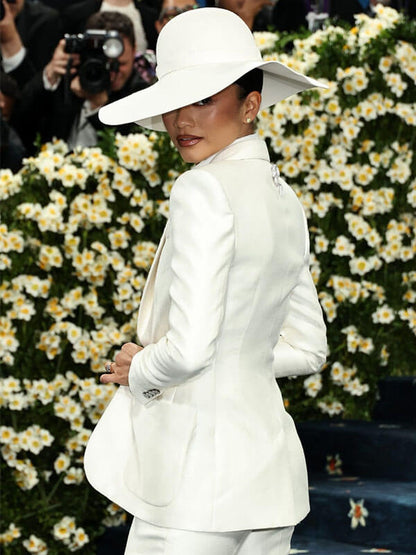 Zendaya Met Gala 2025 White Suit Blazer