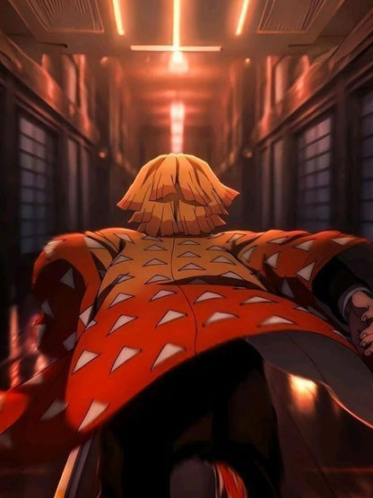 Zenitsu Agatsuma Demon Slayer Orange Coat.