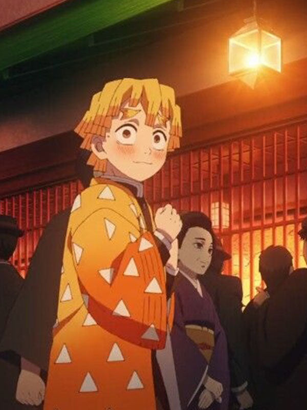 Zenitsu Agatsuma Demon Slayer Orange Coat.