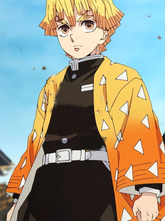 Zenitsu Agatsuma Demon Slayer Orange Coat